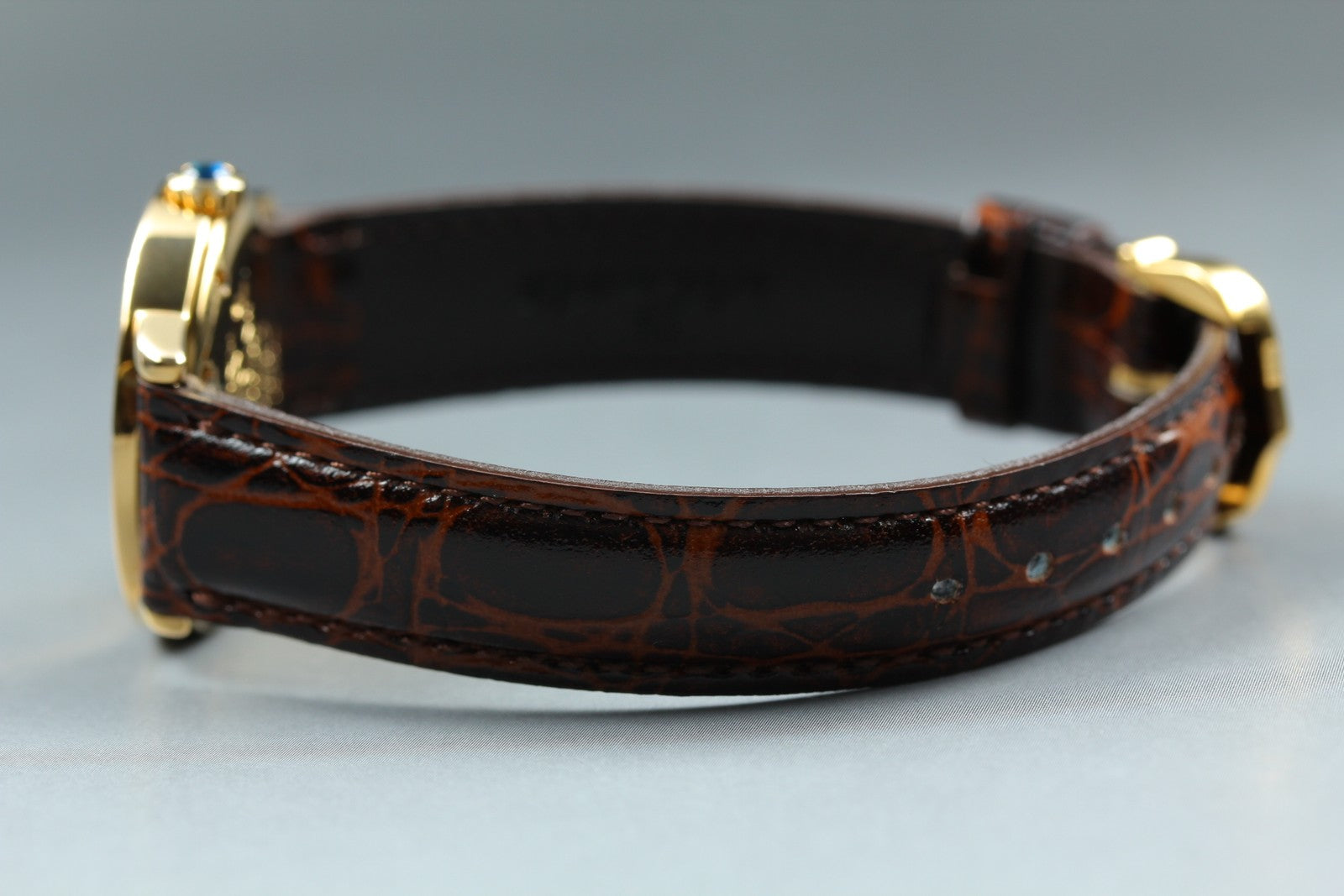 Vintage Cartier Must Ronde de Cartier 1801 Brown 27mm Women's Quartz Watch [Box]