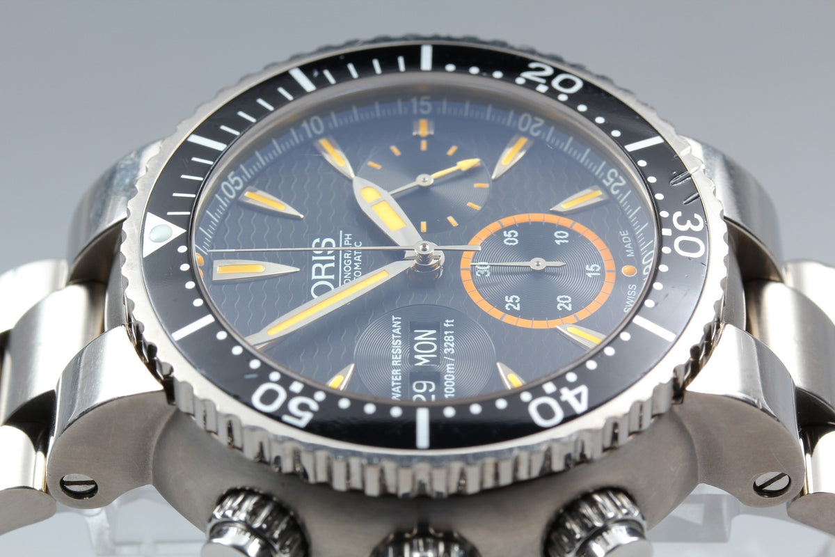 ORIS 7598 Divers Chronograph Carlos Coste Limited Edition Men's Watch AT [Box]