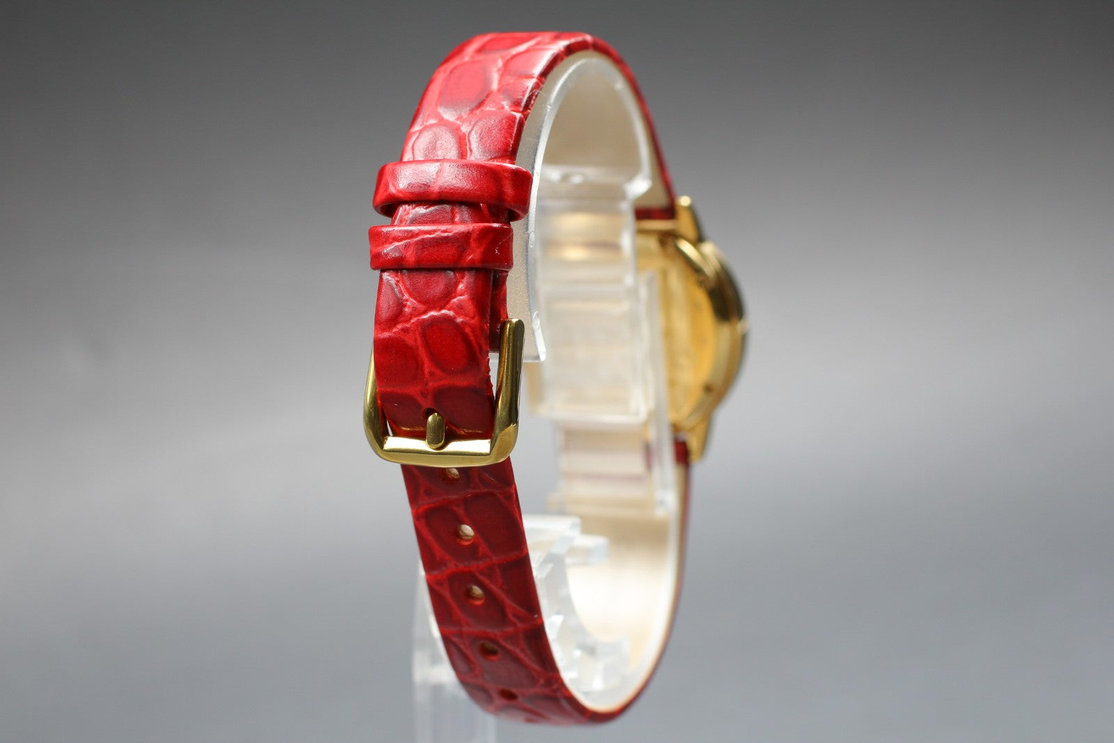 Vintage [Exc+5] Cartier Must Ronde de Cartier 1801 Red 22mm Women's Quartz Watch
