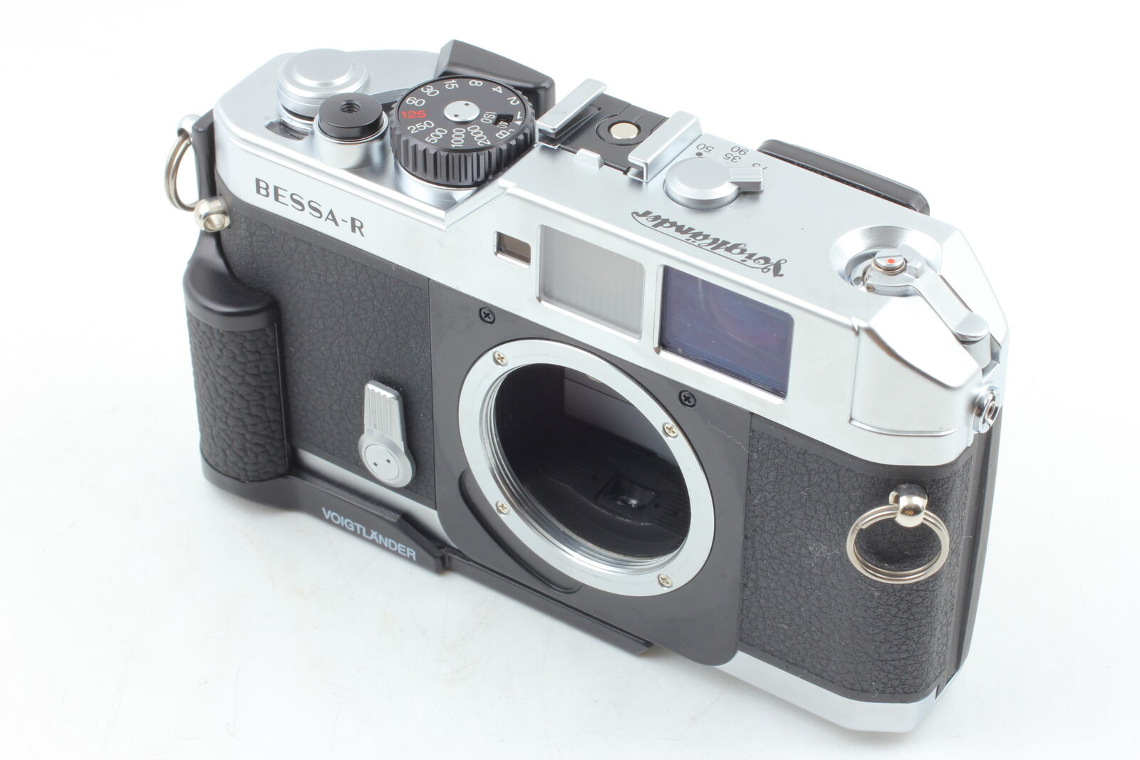 [MINT w/Grip] Voigtlander Bessa R Silver Film Camera + 35mm f2.5 MC Lens JAPAN