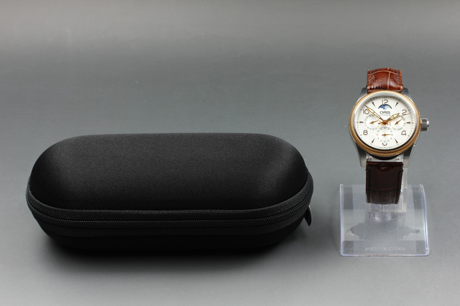 ORIS Big Crown Complication 7678-43 Moonphas 39mm Gold Brown AT Men's Watch