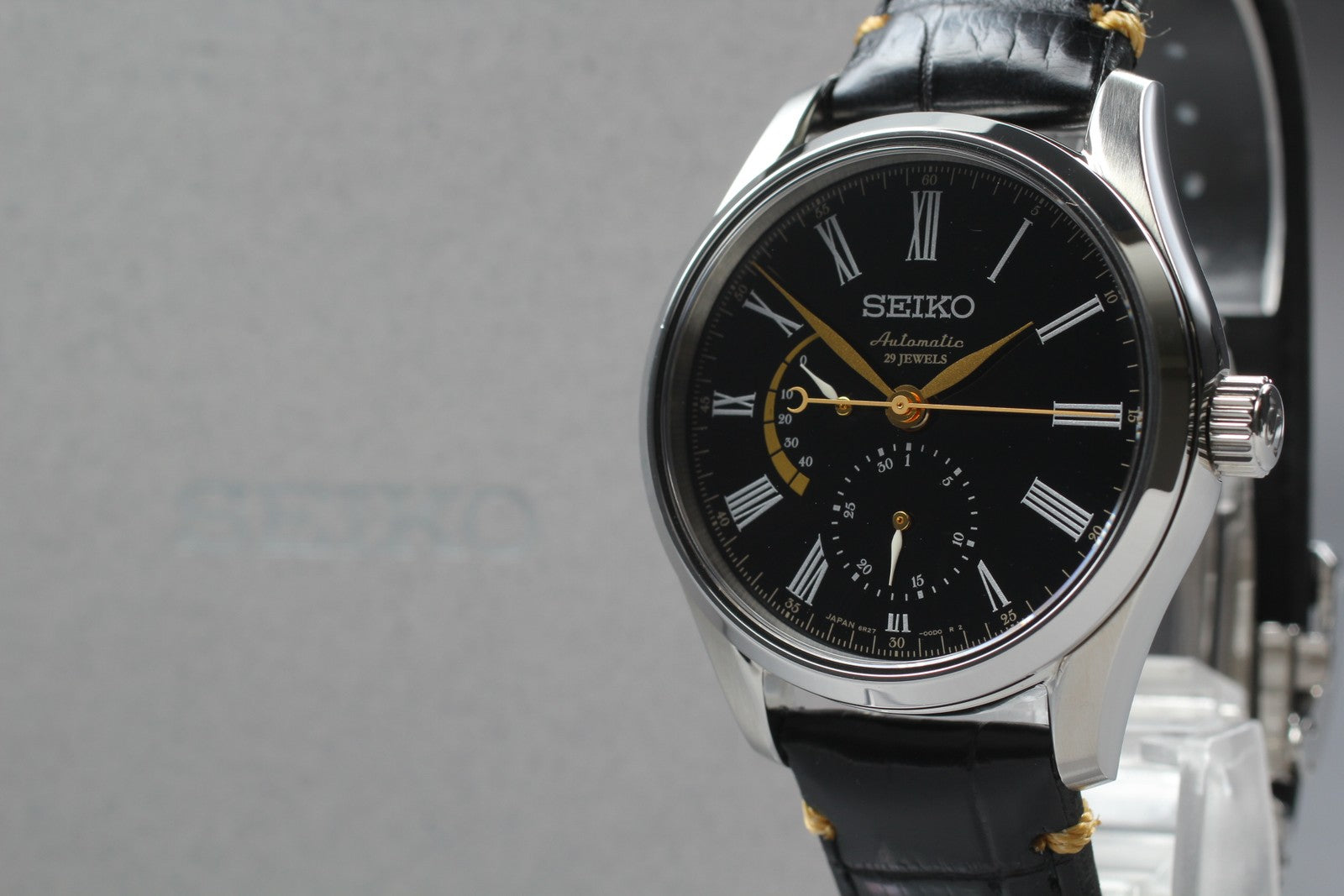 [N MINT Box] SEIKO Presage 6R27-00G1 SARW013 Black Dial Men's AT Watch JAPAN
