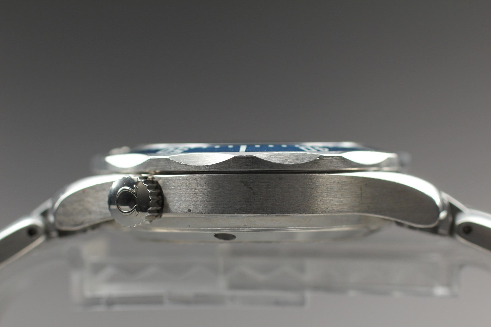 Overhauled [Exc+5 Box] OMEGA Seamaster 2561.80 300M Blue 36mm Men's Watch Quartz