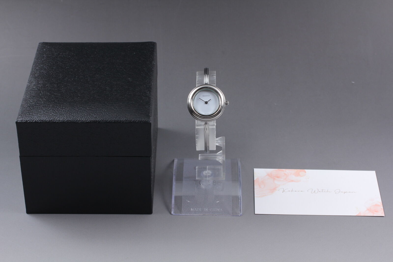 New Battery [Exc+5] Gucci Change Bezel 11/12.2L Silver Women's Quartz Watch JP