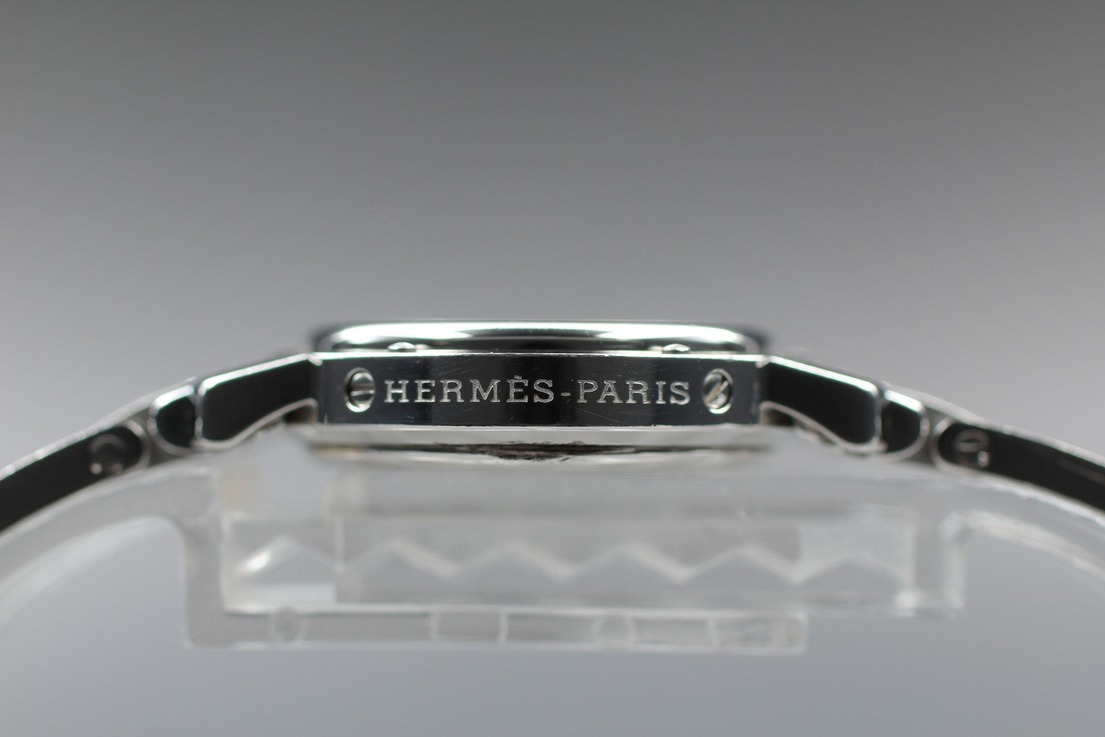 [Exc+5 Box] Hermes Clipper CL4.210 24mm Silver Woman's Quartz Watch JAPAN