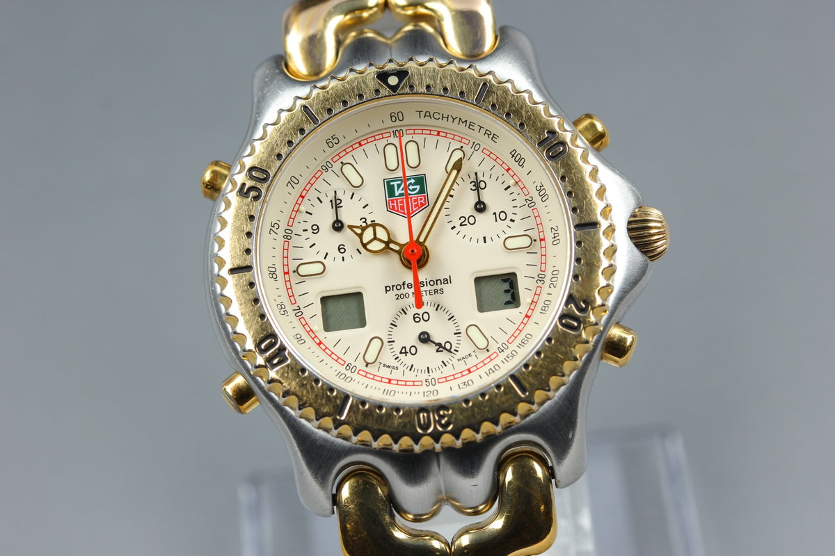 [READ!] TAG HEUER SENNA SEL S/el CG1123-0 Chronograph Men's Quartz Watch Box