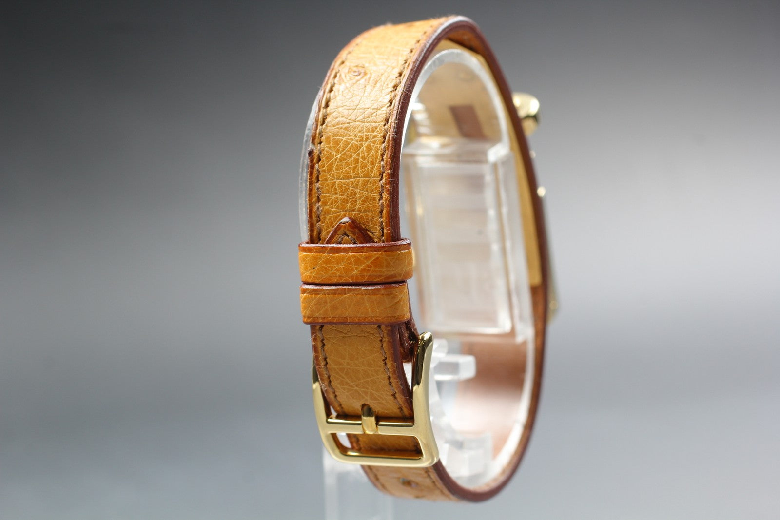 Vintage [Exc+5 Box] HERMES Kelly Watch Gold Brown "Z" Woman's Quartz Watch JAPAN