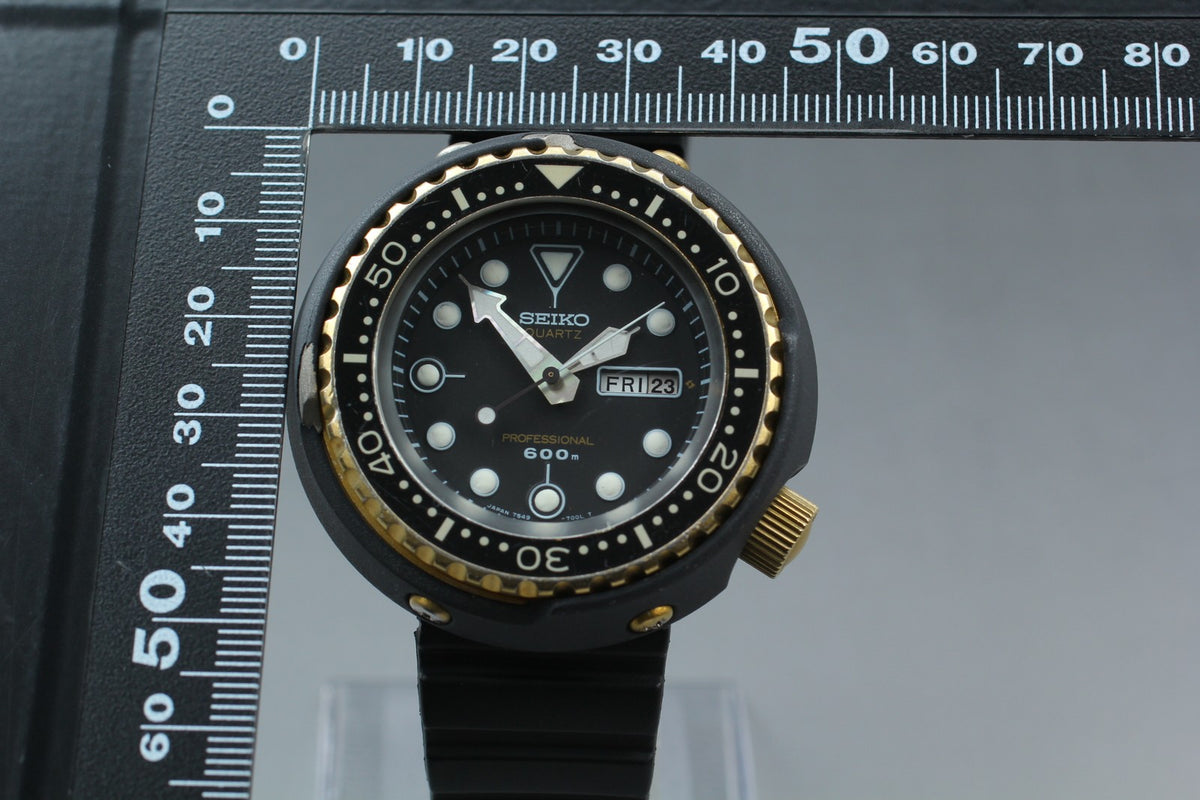 [Exc+4] SEIKO Professional Divers 7549-7000 SPYF018 600m Qz Men's Watch JAPAN