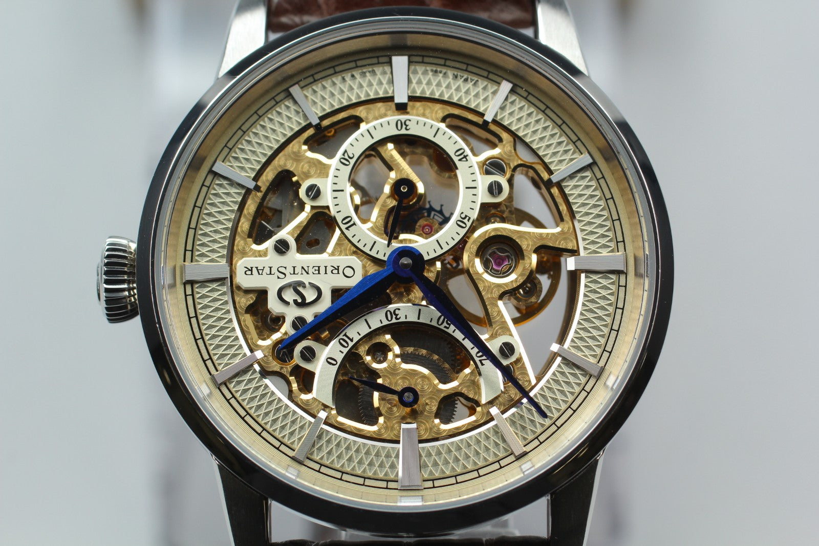 [Exc+5 Box] Orient Star F8B6-UAA0 Power Reserve Hand Winding Men's Watch JAPAN