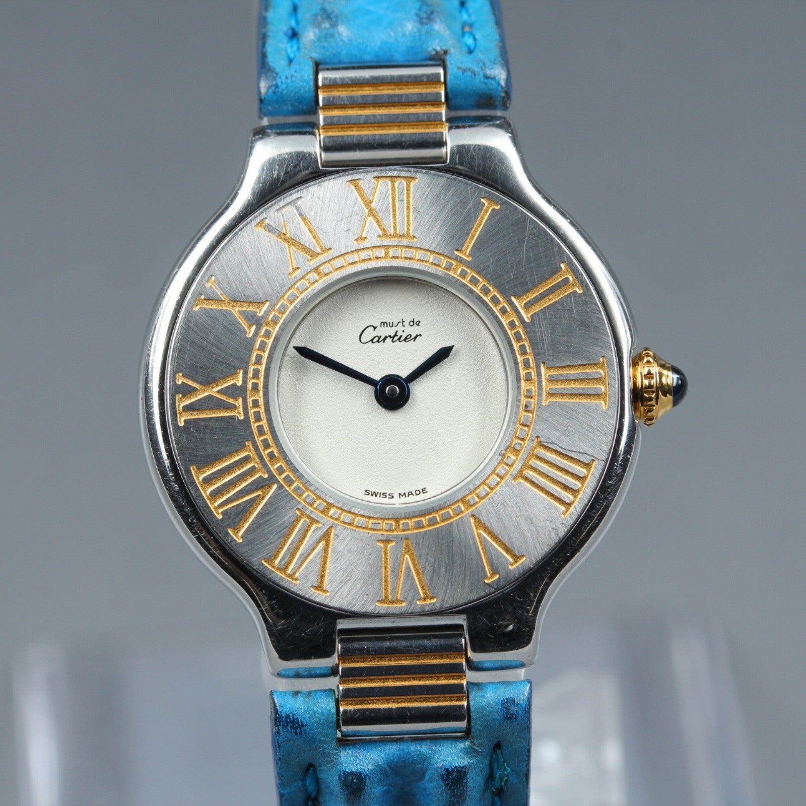 New Batt Cartier Must de Cartier 21 125000P Quartz Women's Watch From JAPAN Box