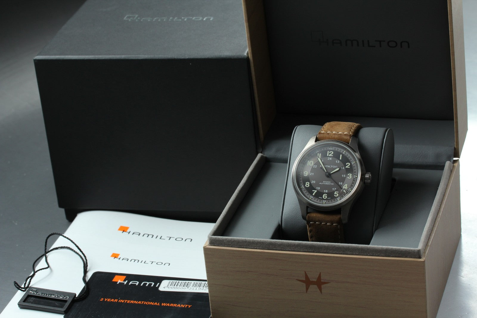 [Exc+5 Box] Hamilton Khaki Field H705400 41mm Automatic Men's Watch JAPAN