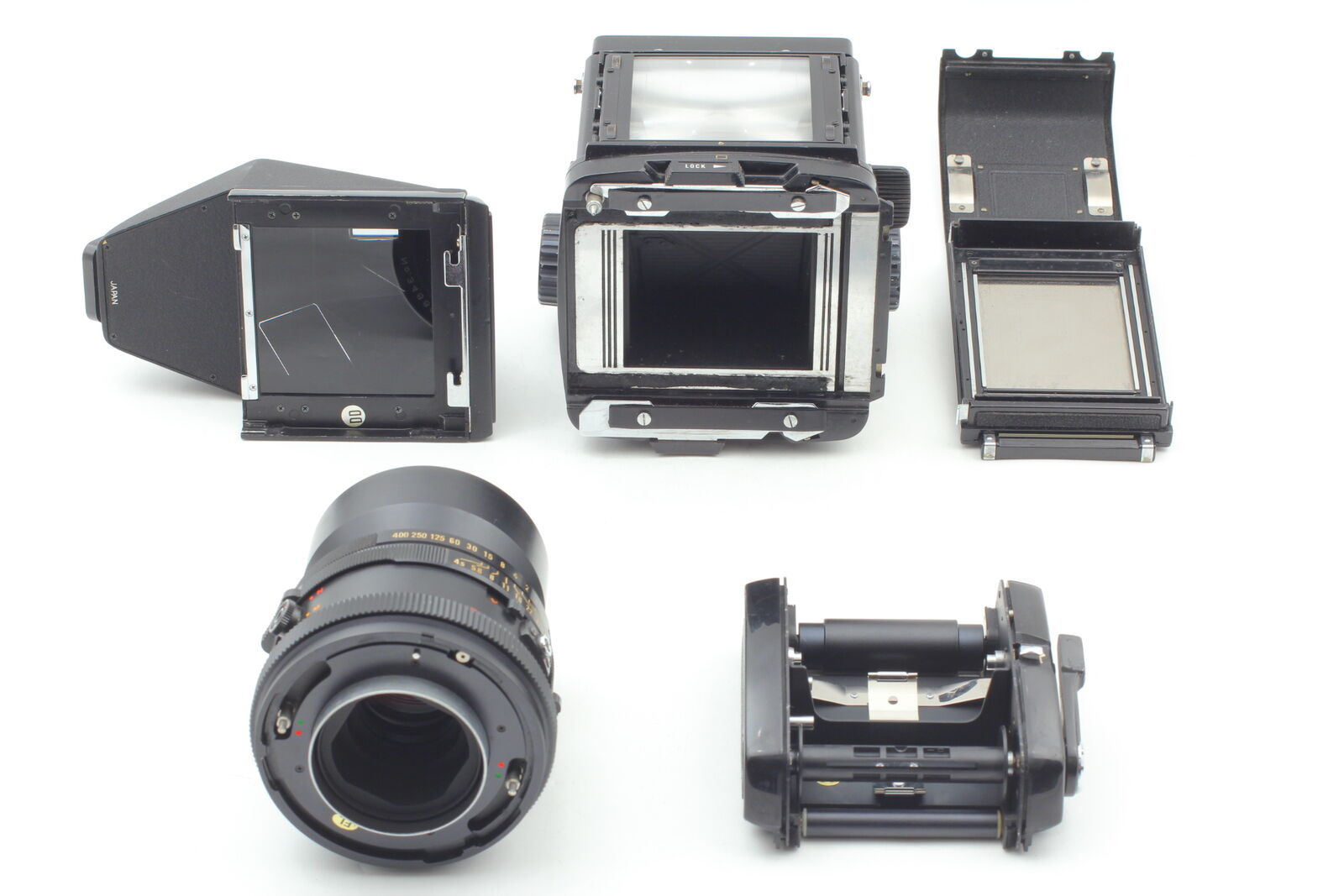 [Exc+5 w/Hood] Mamiya RB67 Pro Film Camera + Sekor C 180mm f4.5 Lens From JAPAN