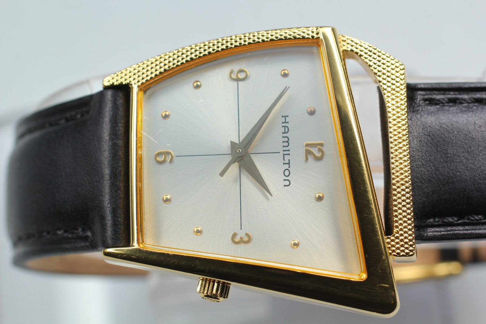 Hamilton 6230 Flight II REGISTERED EDITION Gold Quartz Men's Watch Vintage [Box]
