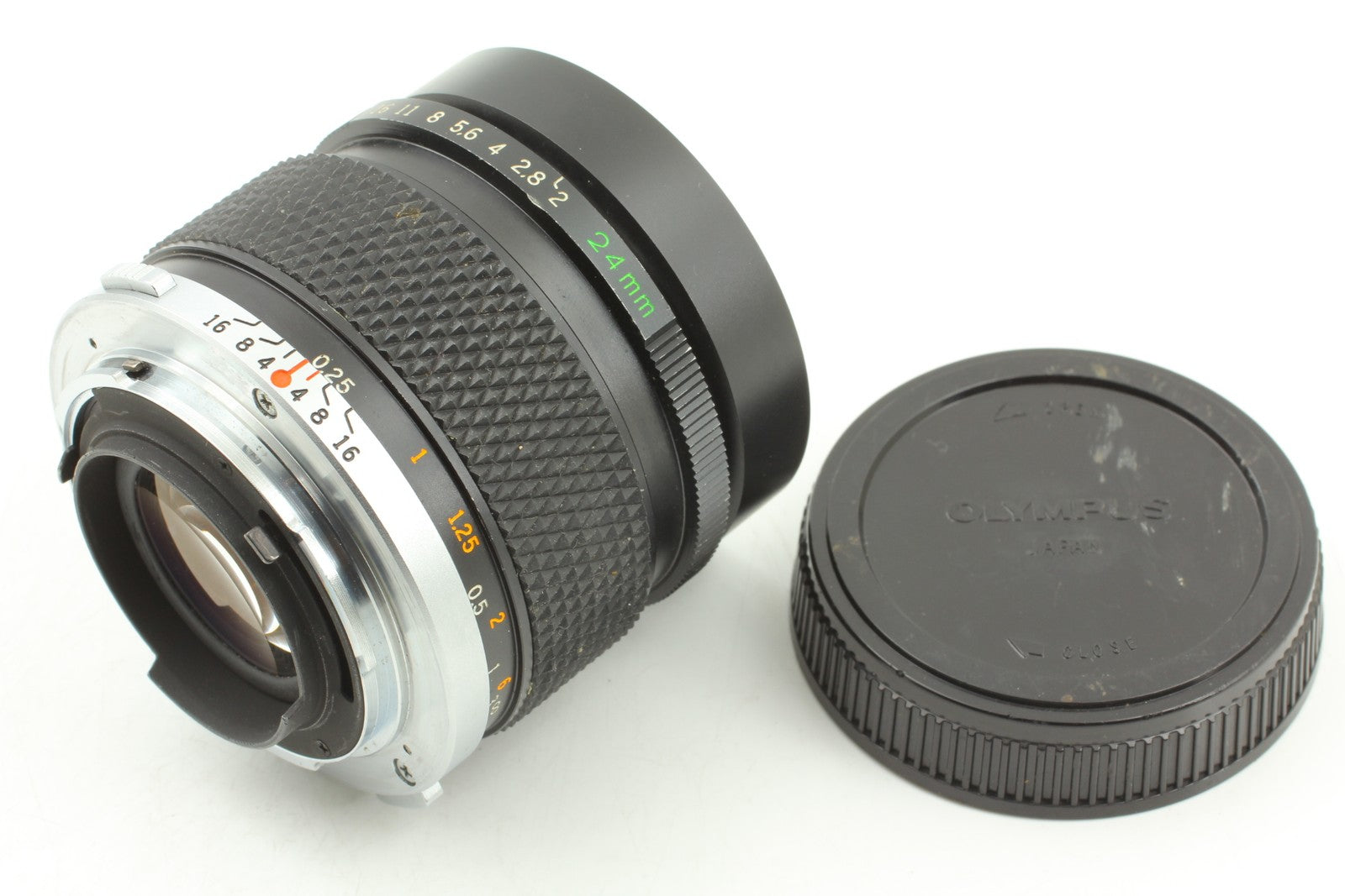 Exc+5] Olympus OM-SYSTEM Zuiko Auto-W 24mm f2 Wide ANgle MF Lens From
