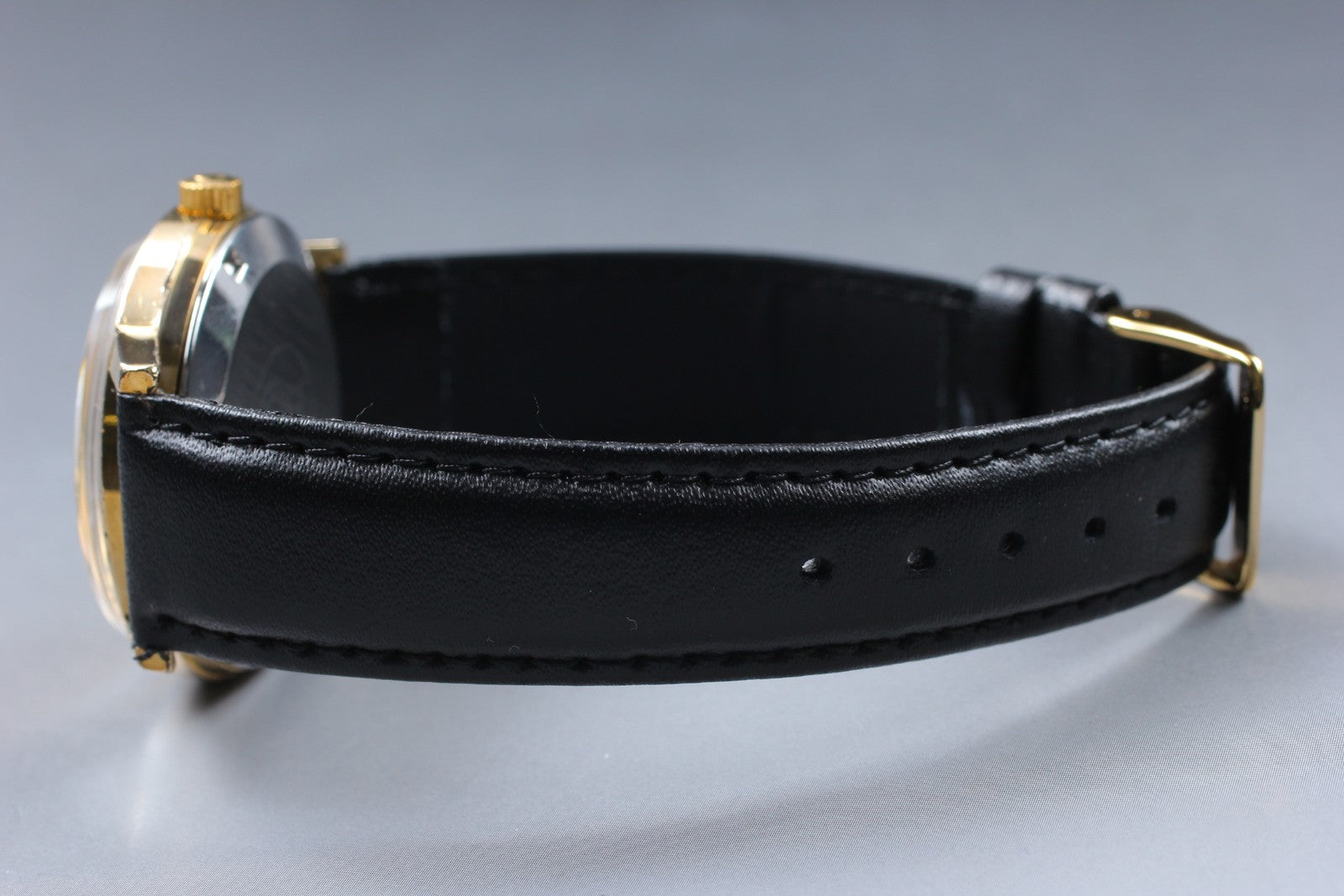 [Exc+5] Omega Geneve 166.0163 Cal.1012 35mm Automatic Date Gold Men's Watch