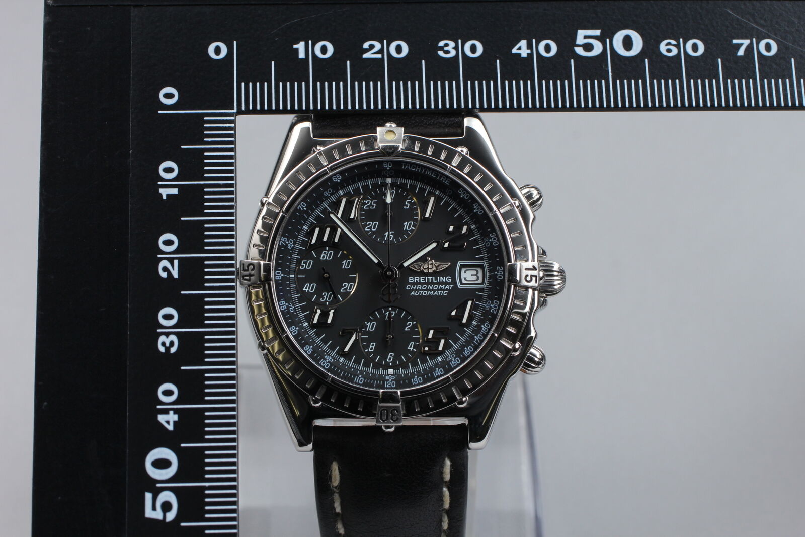 [Exc+5] Breitling Chronomat A13050 Black Dial Automatic 40mm Men's Watch JAPAN