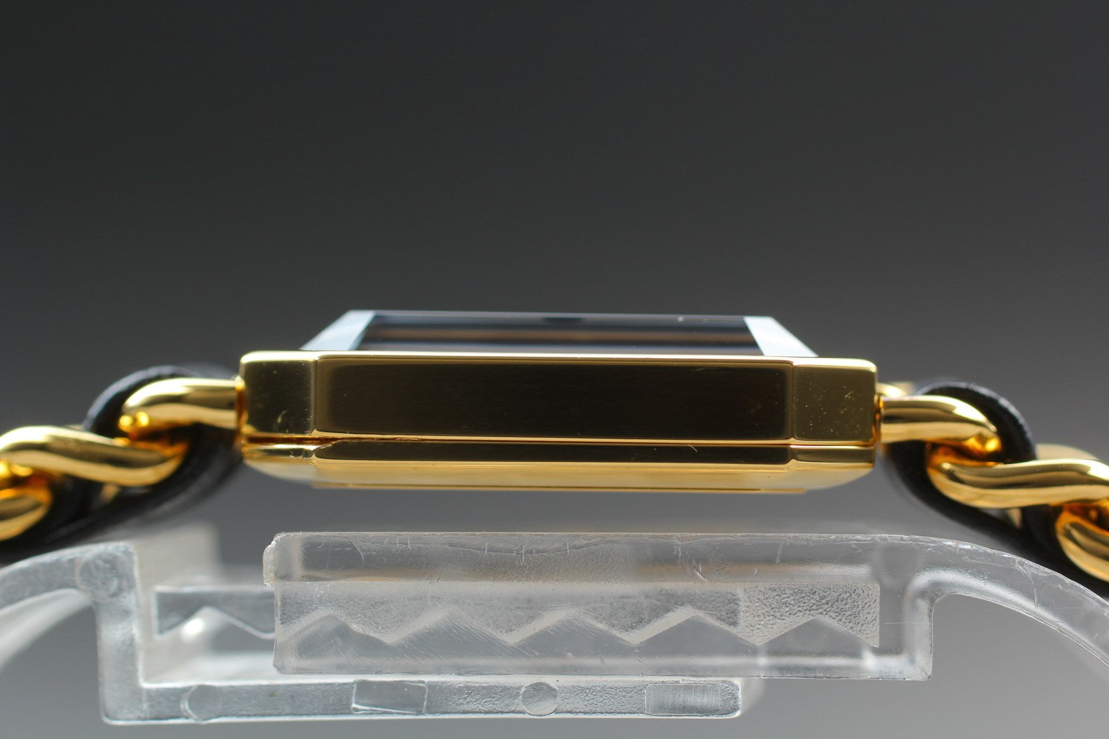 [Exc+5 Box] CHANEL Premiere L Size Black Dial 20mm Gold Quartz Women’s Watch