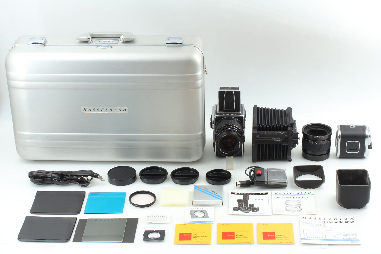 [MINT w/Proshade] Hasselblad 500 ELX 6x6 Film Camera 150mm f4 CF Lens A12 JAPAN