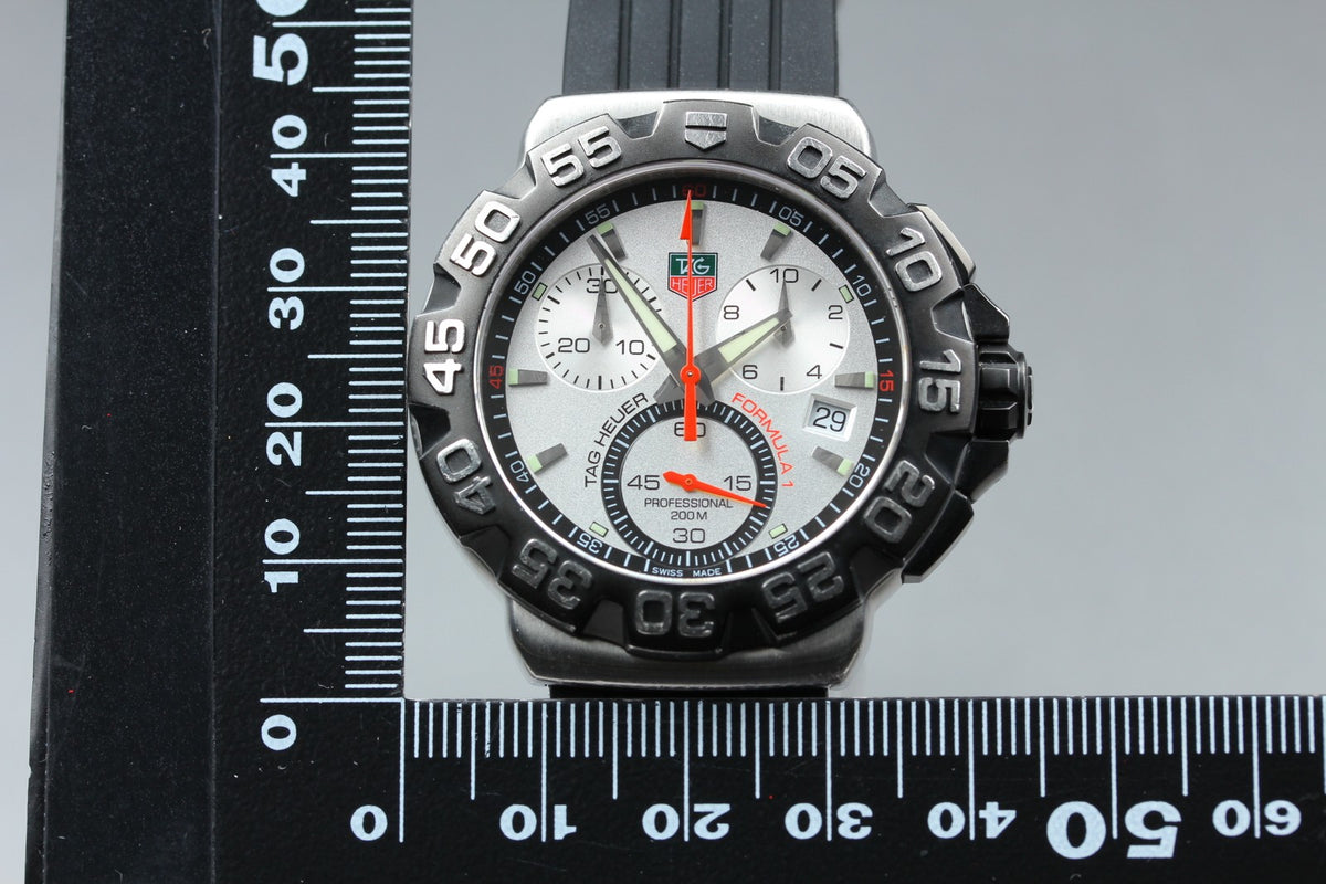 TAG HEUER Formula 1 CAH1111 Silver Dial Quartz Men's Watch 41mm JAPAN Box