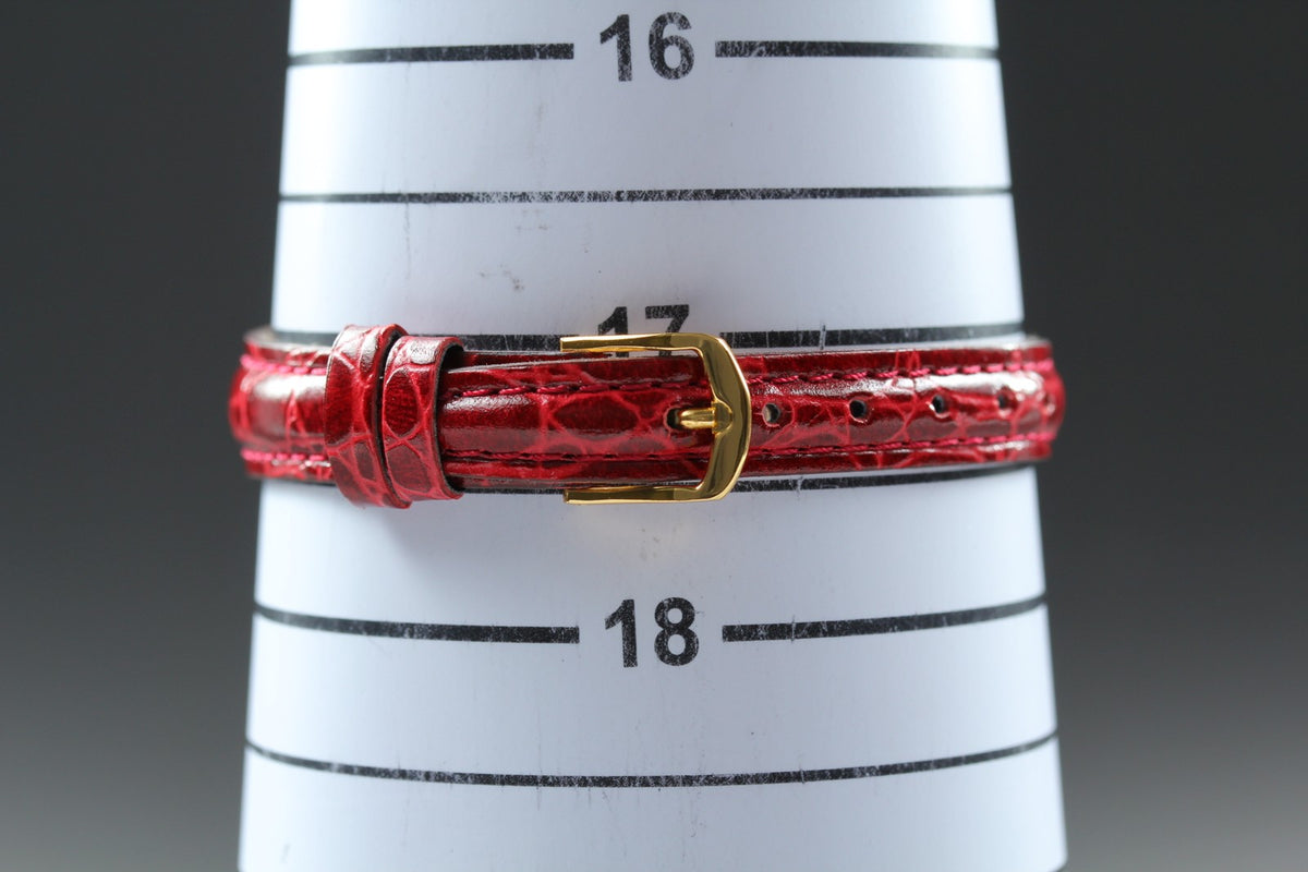 Vintage Cartier Must Colisee Vermeil 590002 Red Women's Quartz Watch [Pouch]