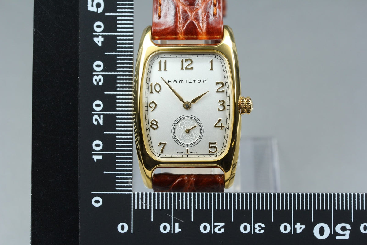 Hamilton American Classic Bolton H134310 27mm Gold Small Second Qz Unisex Watch