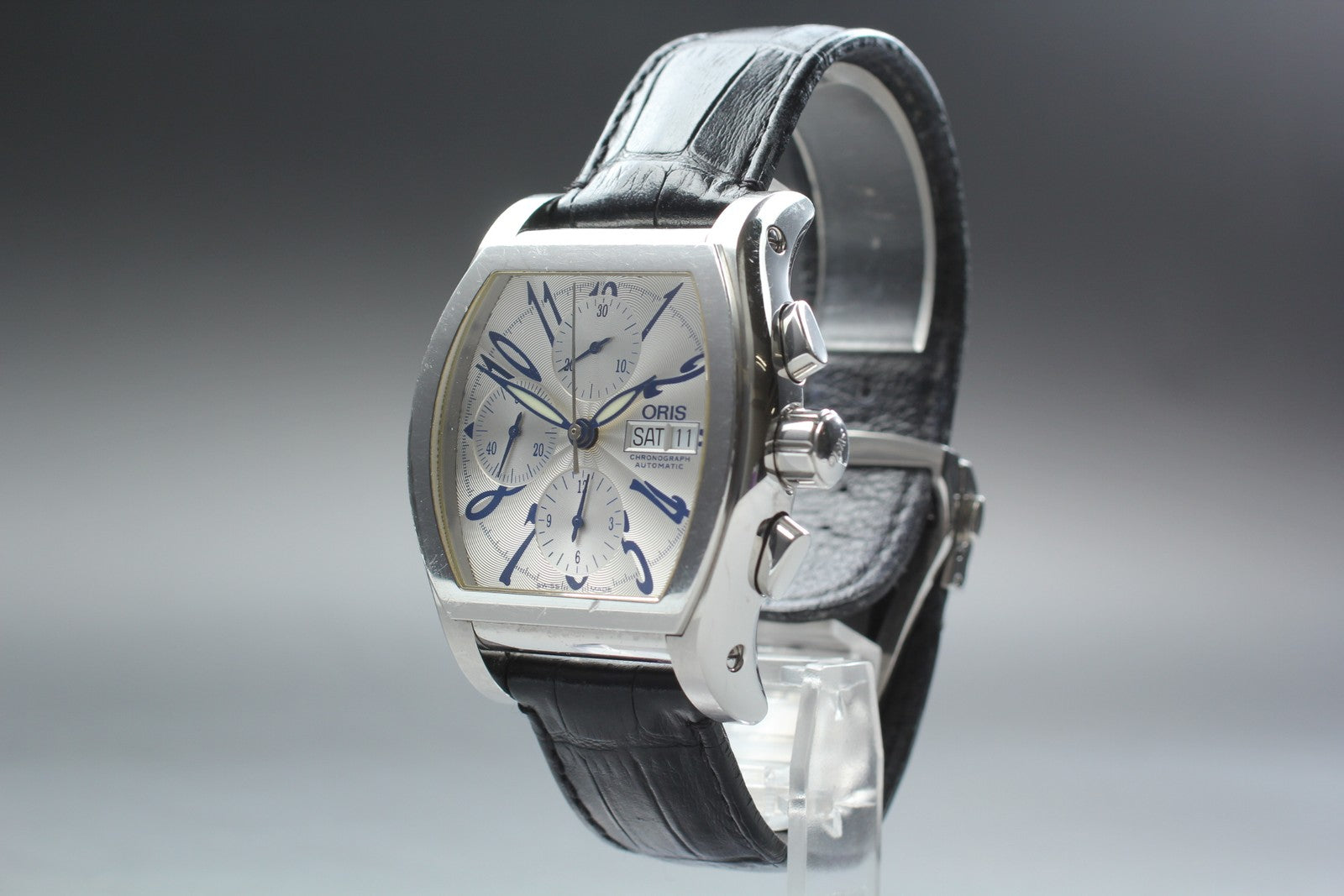 ORIS Miles 7532 Automatic Chronograph Day/Date White Dial Men's Watch 41mm JAPAN