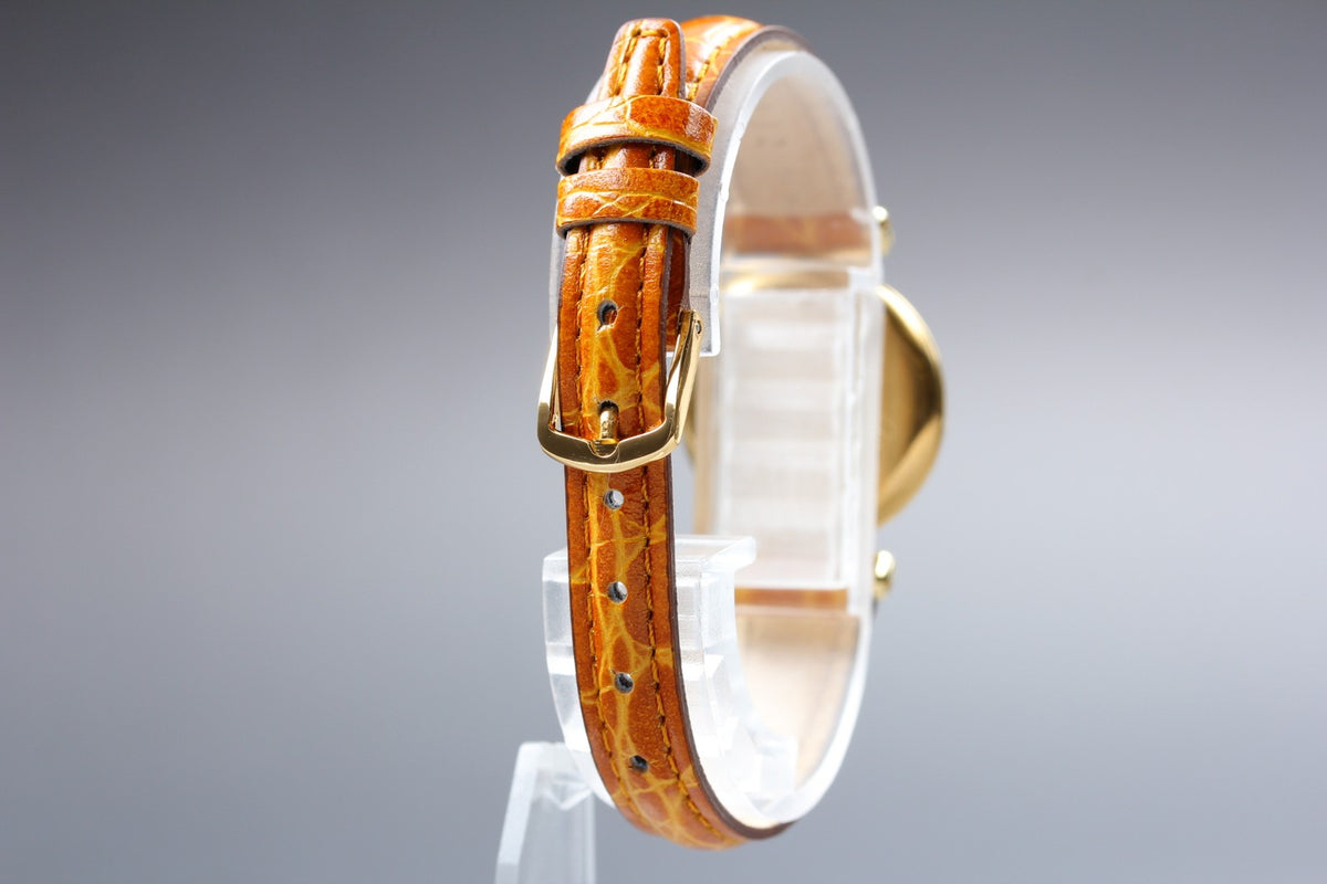 Cartier Must Colisee Vermeil 1902 Gold Women's Quartz Watch Vintage [Pouch]