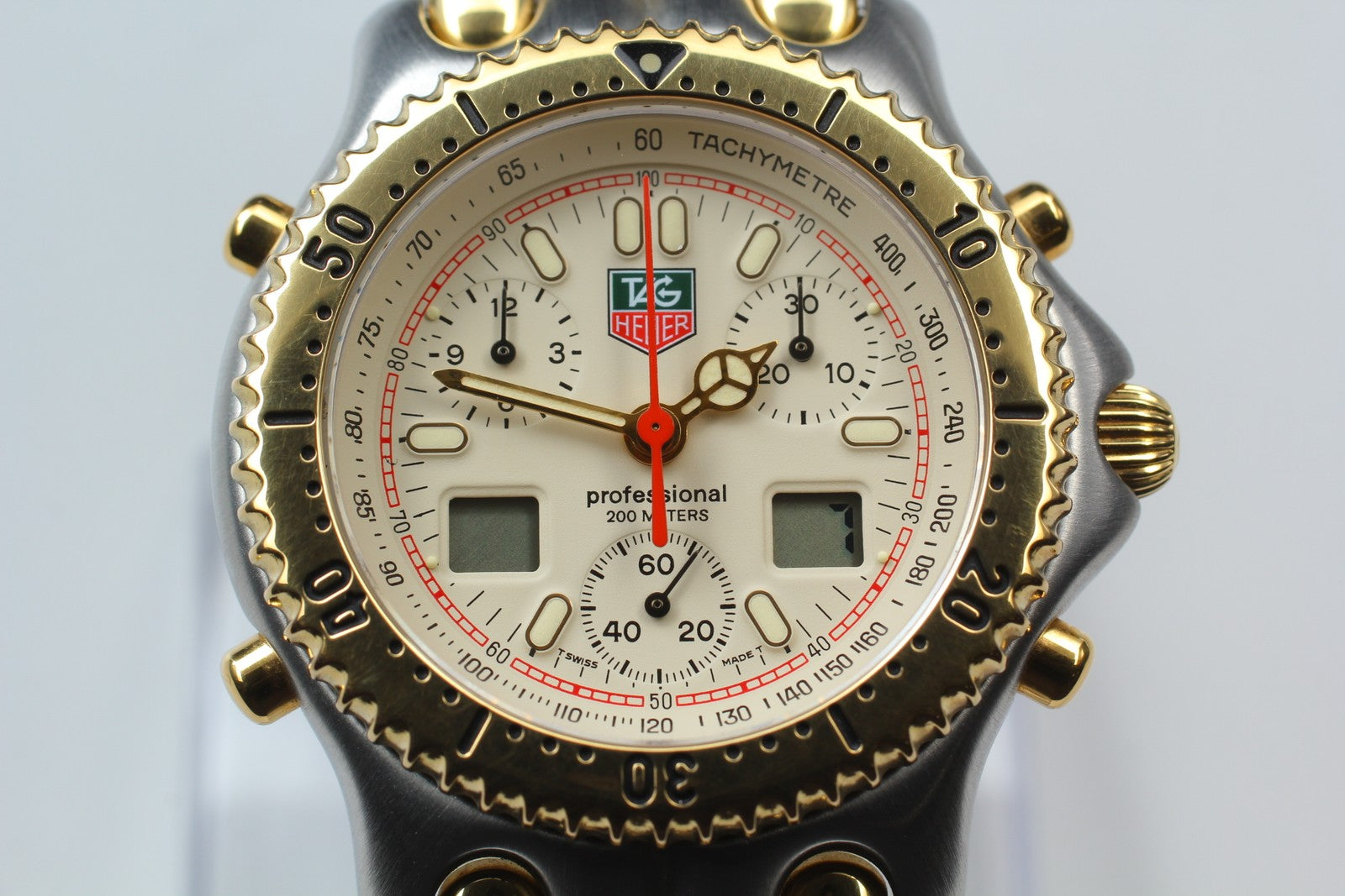 [Exc+4 Box] Vintage TAG HEUER S/el CG1123-0 Chronograph Quartz Men's Watch JAPAN
