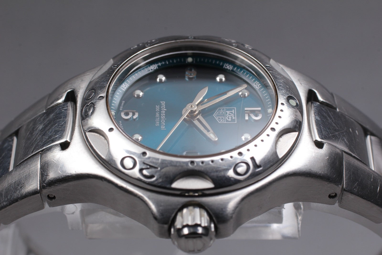 Exc+4* TAG Heuer WL1317 Kylium Professional Quartz Blue Dial Women's Watch JAPAN