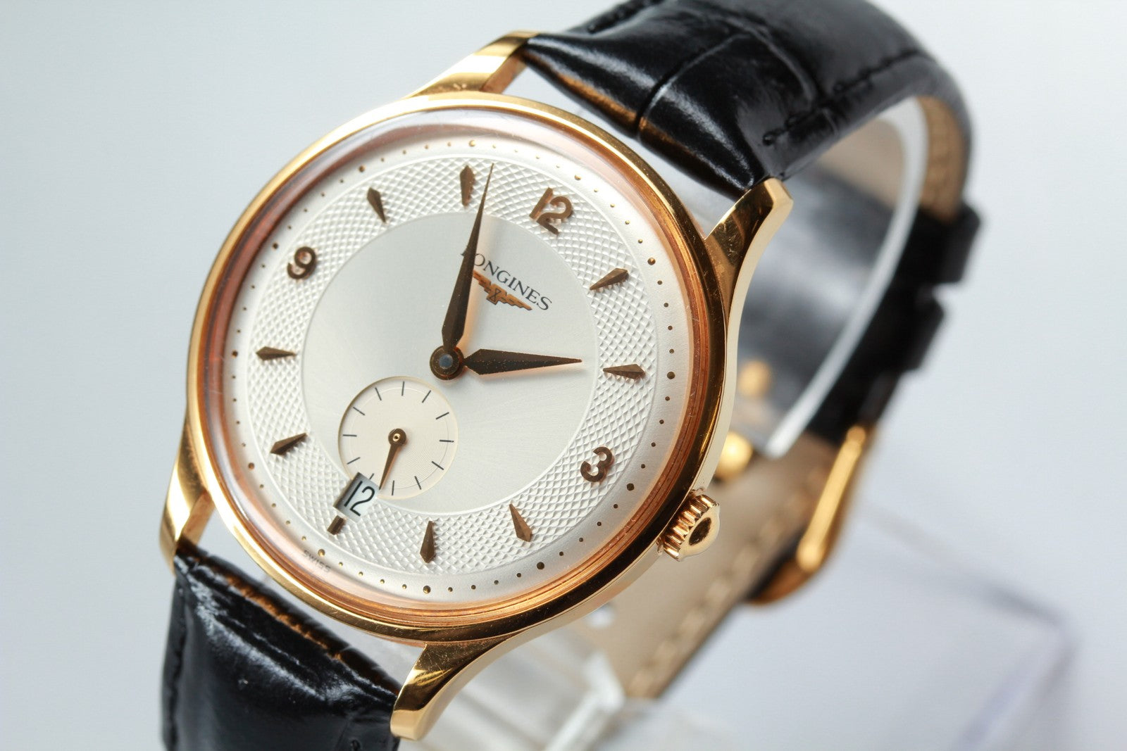 Longines Grand Classic L4.685.2 Gold Dial Automatic Date Men's Watch 36mm N MINT