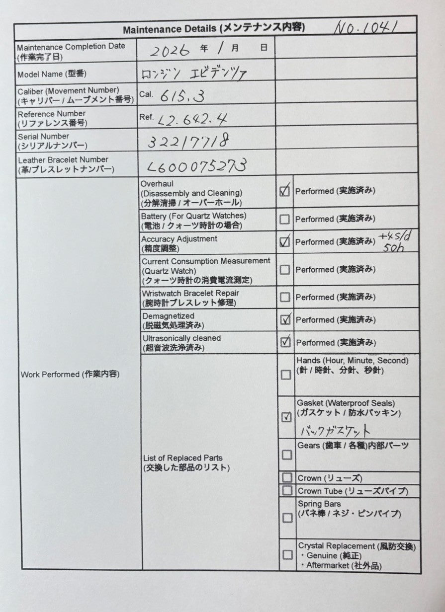 Overhauled [Exc+5] LONGINES Evidenza L2.642.4 Date 32mm Automatic Men's Watch