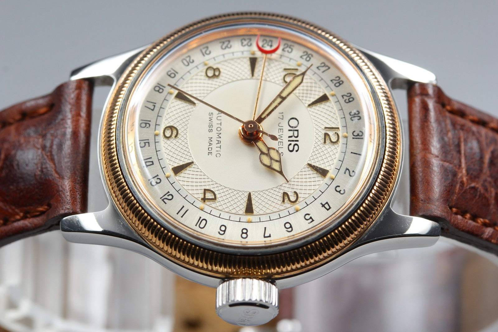 Vintage ORIS Big Crown Pointer Date 7400B 31mm Men's Automatic Watch [w /Box]