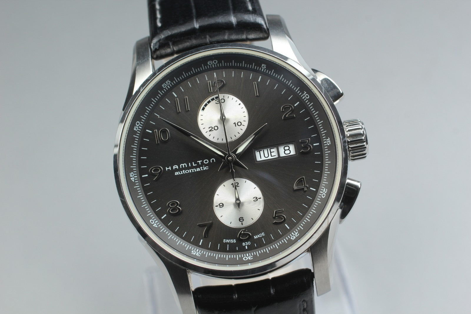 Exc+5* Box HAMILTON Jazzmaster Maestro H327660 Automatic Black Men's Watch JP