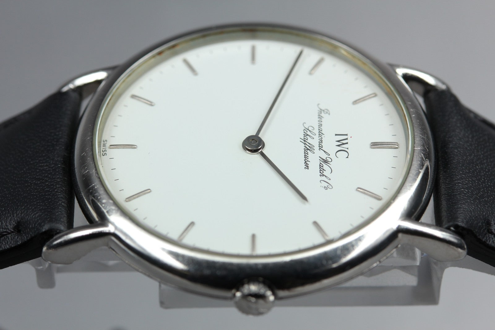 [Overhauled] IWC Portofino 3331 Cal.22105 33mm White Black Quartz Men's Watch