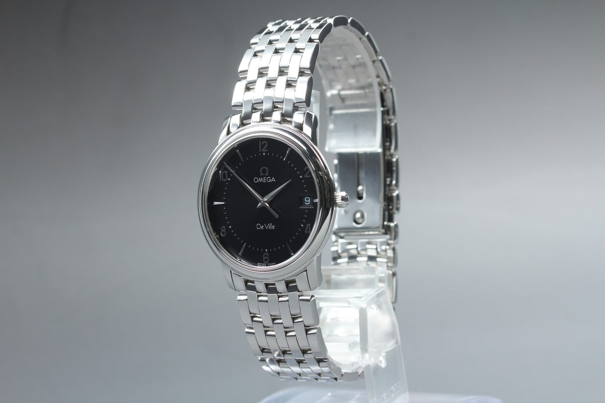 Omega De Ville Prestige 4510.50 Cal.1532 34mm Black Dial Quartz Men's Watch Box