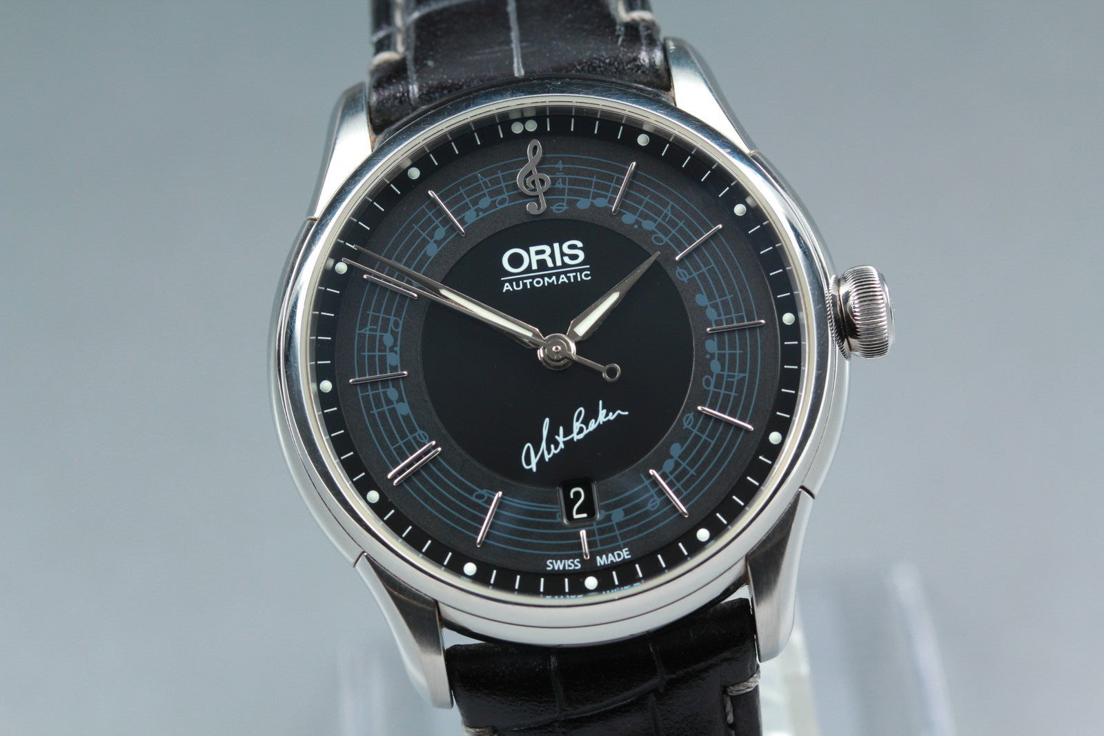 Oris Chet Baker Limited Edition 7591-84 Automatic Black Men's Watch 40mm Exc+5