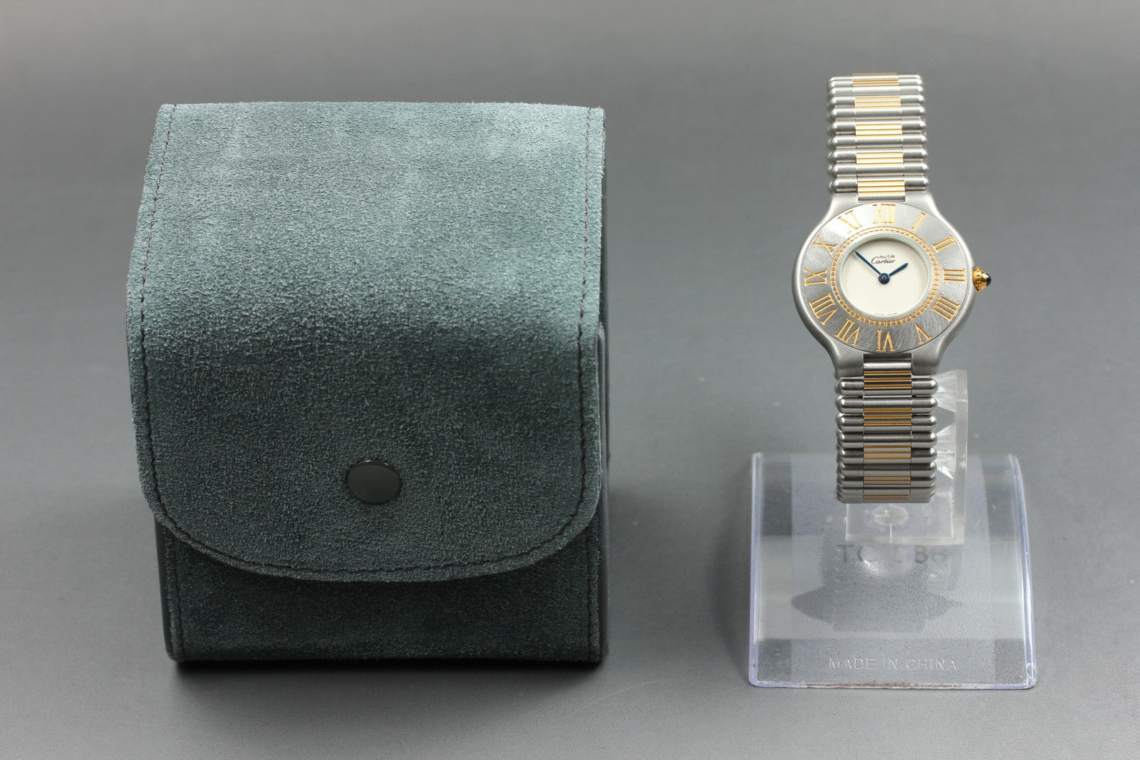 Vintage Cartier Must de Cartier 21 31mm Silver Unisex Quartz Watch [Pouch]