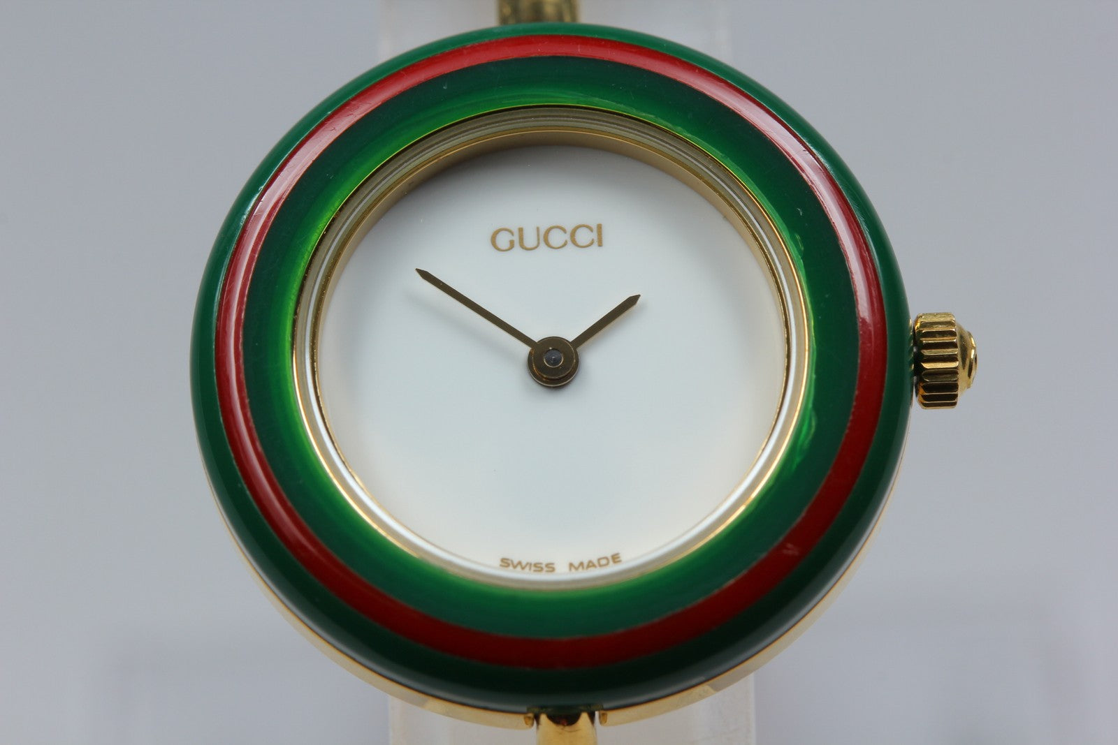 Gucci Change Bezel 11/12.2 Gold Gucci Sherry Line Bezel Women's Quartz Watch