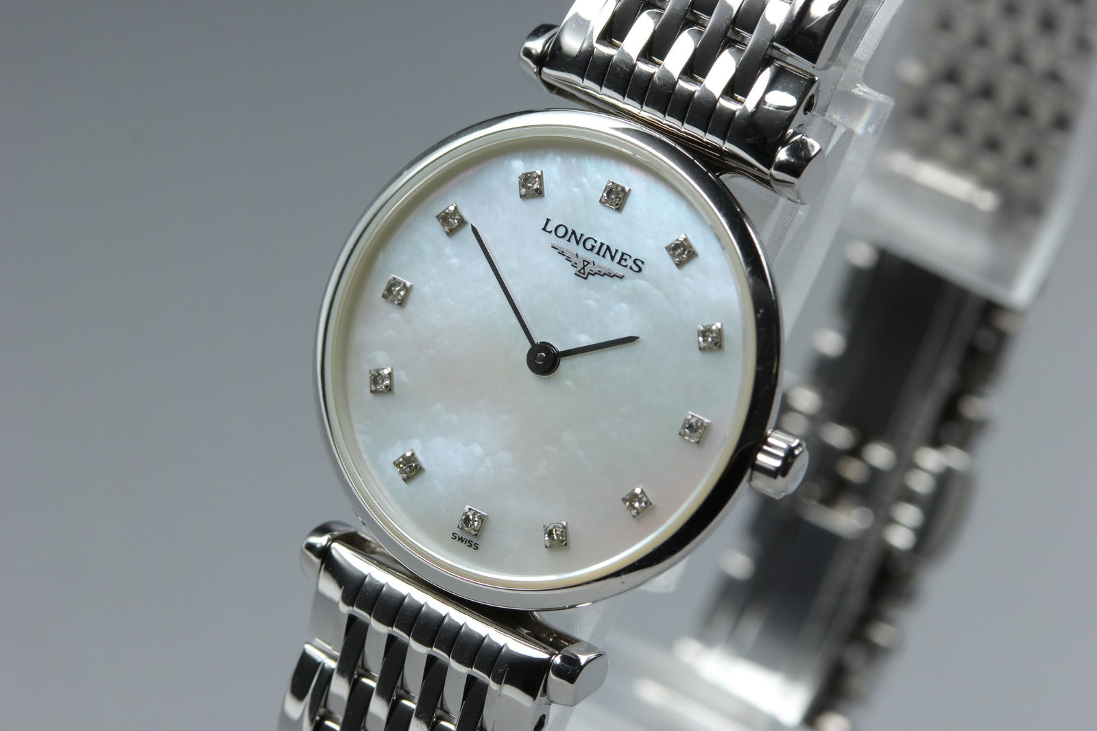 LONGINES Grand Classic L4.209.4 White Diamant 24mm Women's Quartz Watch [Box]