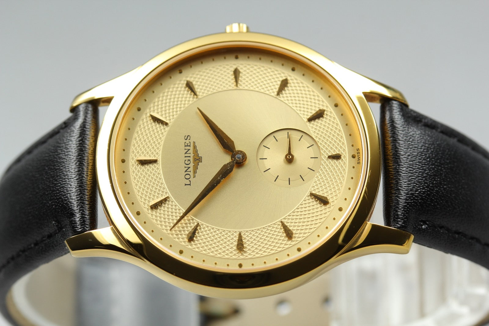 New Batt LONGINES La Grand Classic L4.706.2 Gold Quartz Men's Watch 36mm JAPAN
