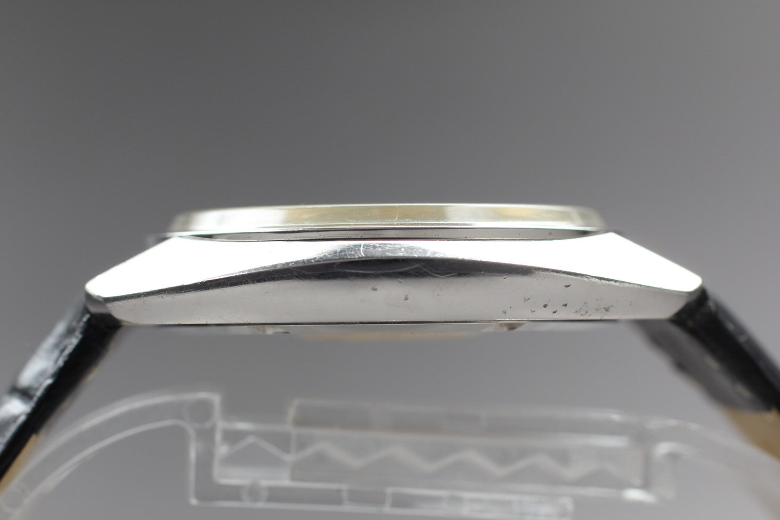 Vintage Exc+4 KING SEIKO HI-BEAT 4502-8010 Silver Hand-winding Men's Watch JAPAN