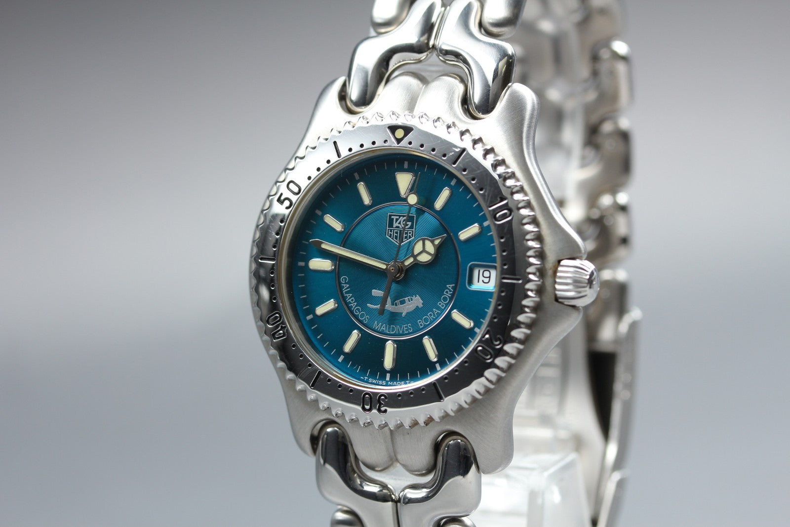 Rare Limited Edition TAG HEUER SEL WG111K Quartz Green Men's Watch 36mm JP Box