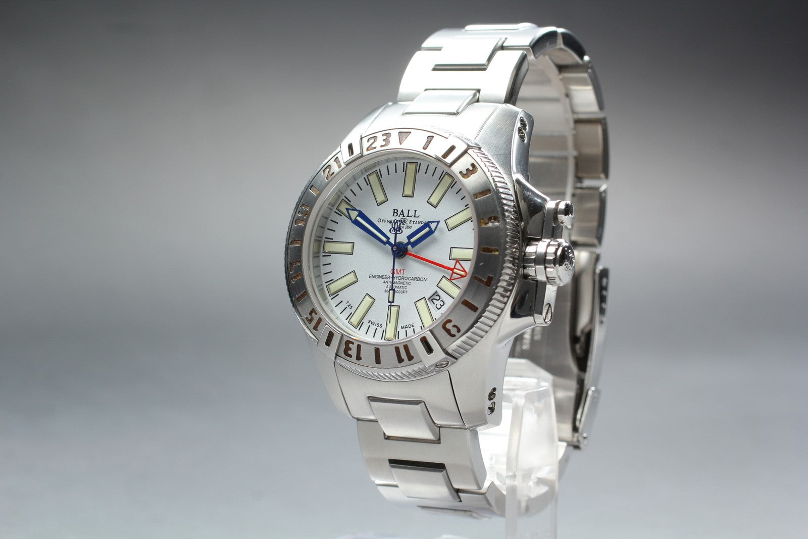 overhauled BALLWATCH Engineer Hydrocarbon DG1016A GMT Automatic Men's Watch JP