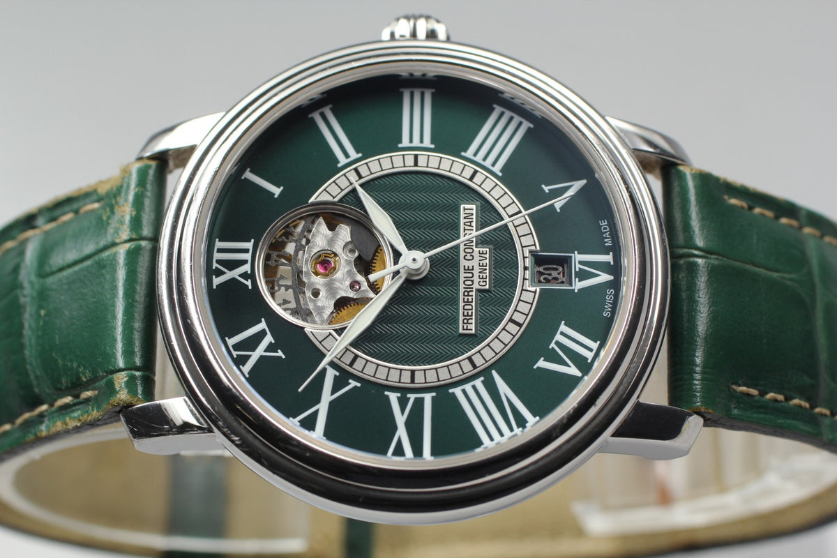 Limited FREDERIQUE CONSTANT FC-315DGS3P6 Green Automatic Men's Watch 38mm JAPAN
