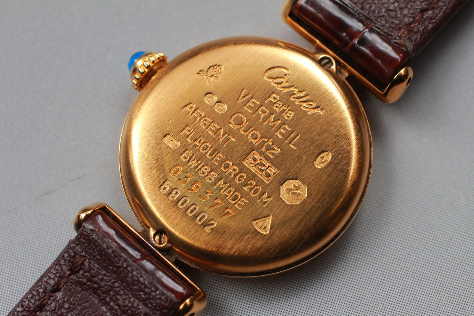 New Battery [Exc+5] Cartier Must Colisee Vermeil 590002 Women's Quartz Watch JP