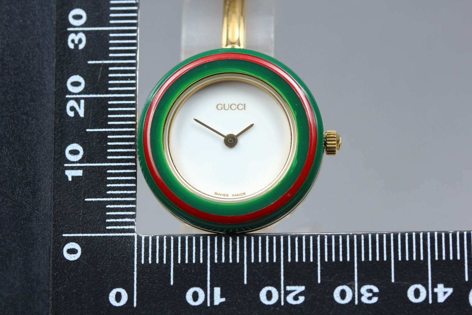 Gucci Change Bezel 11/12.2 Gold Gucci Sherry Line Bezel Women's Quartz Watch