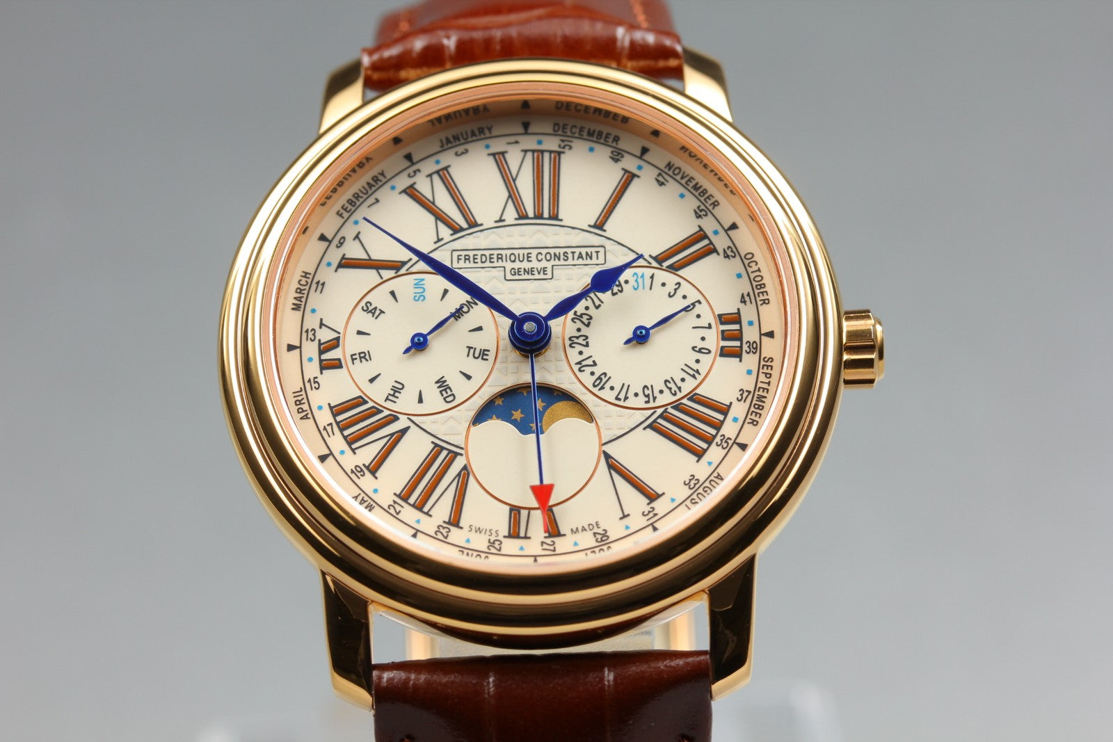 Overhauled FREDERIQUE CONSTANT FC-270X3P4/5/6 Quartz Men's Watch 38mm JAPAN