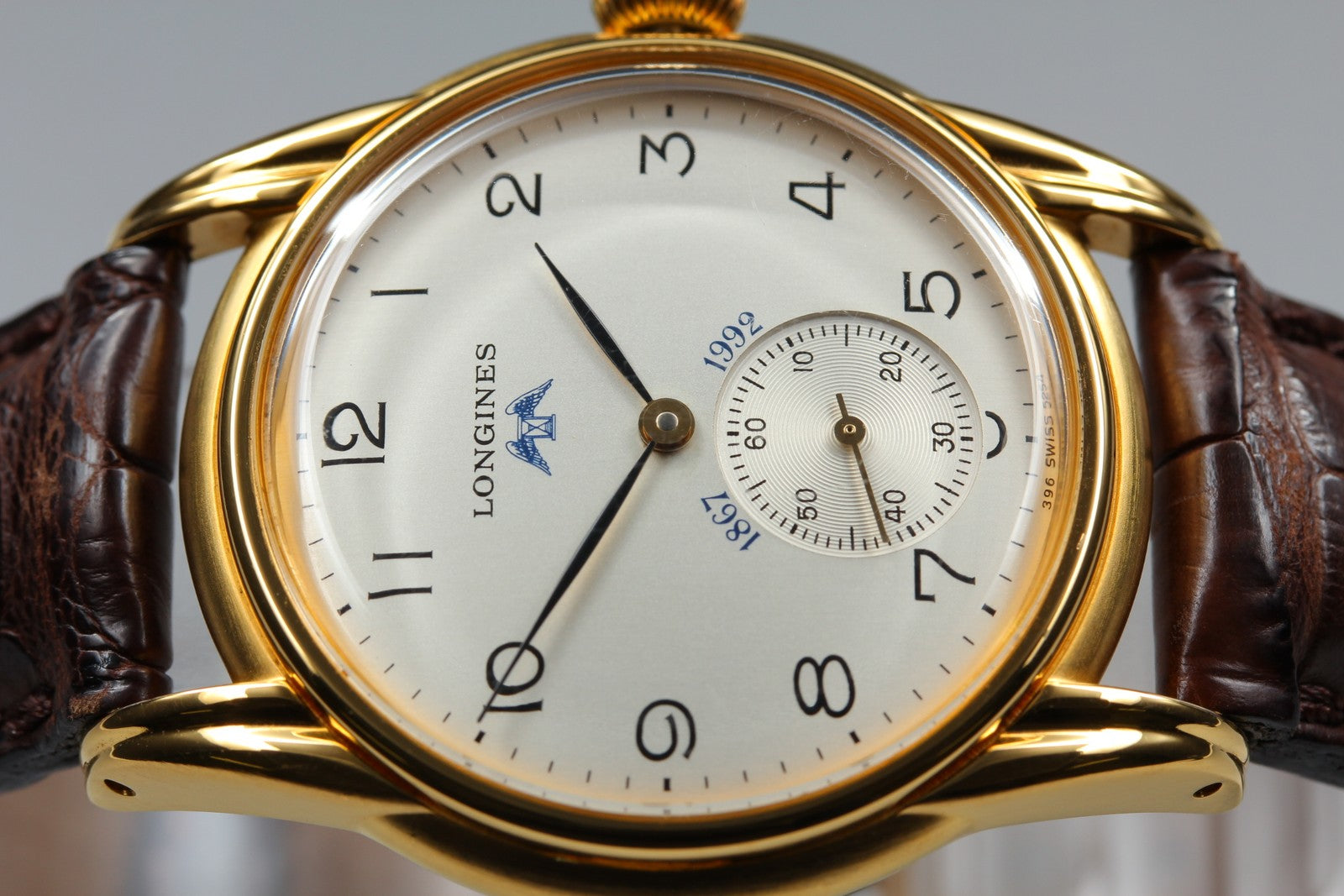 Vintage LONGINES 125th Anniversary 5254 Manual Men's Watch 33mm JAPAN