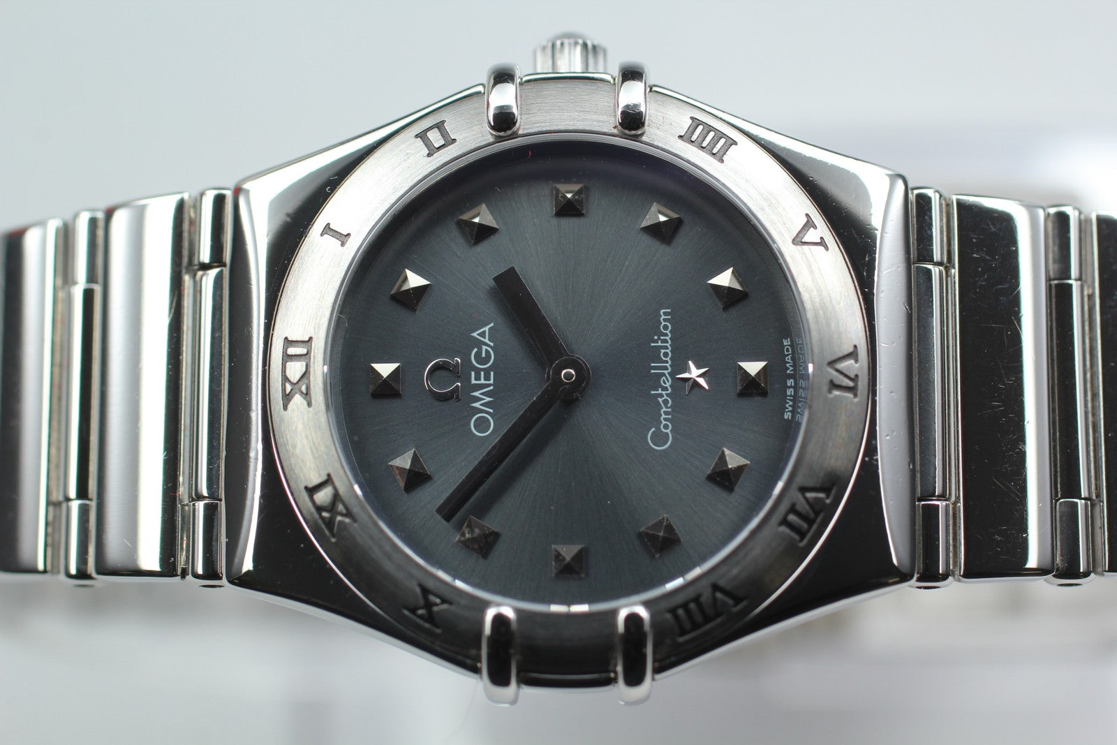 OMEGA Constellation My Choice 1571.51 Quartz Gray Ladies Watch 25mm JAPAN Box