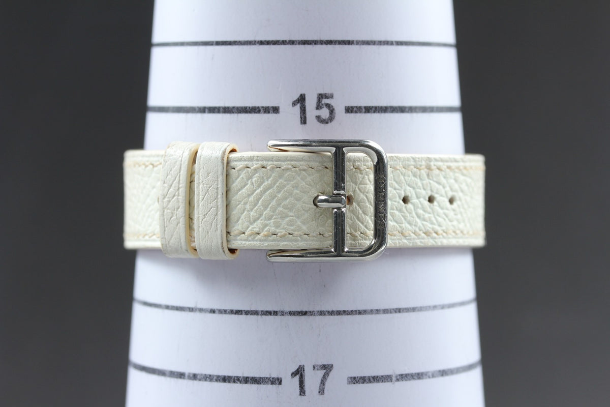 HERMES H Watch HH1.210 Silver Pink Dial 21mm Woman's Watch Quartz JAPAN
